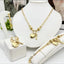 Heart Lock & Key Gold Jewelry Set - Zambeel
