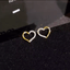 Heart Shape Zircon Earrings - Zambeel