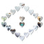 Heart - Shaped Acrylic Mirror Wall Sticker - Zambeel