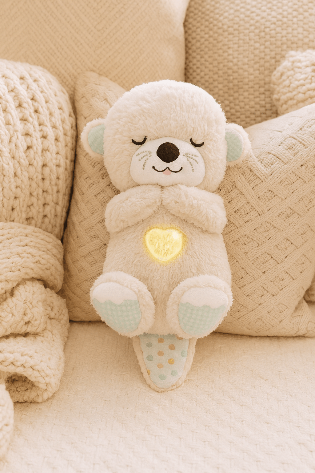 Heartbeat & Light - Up Belly Bear - Zambeel