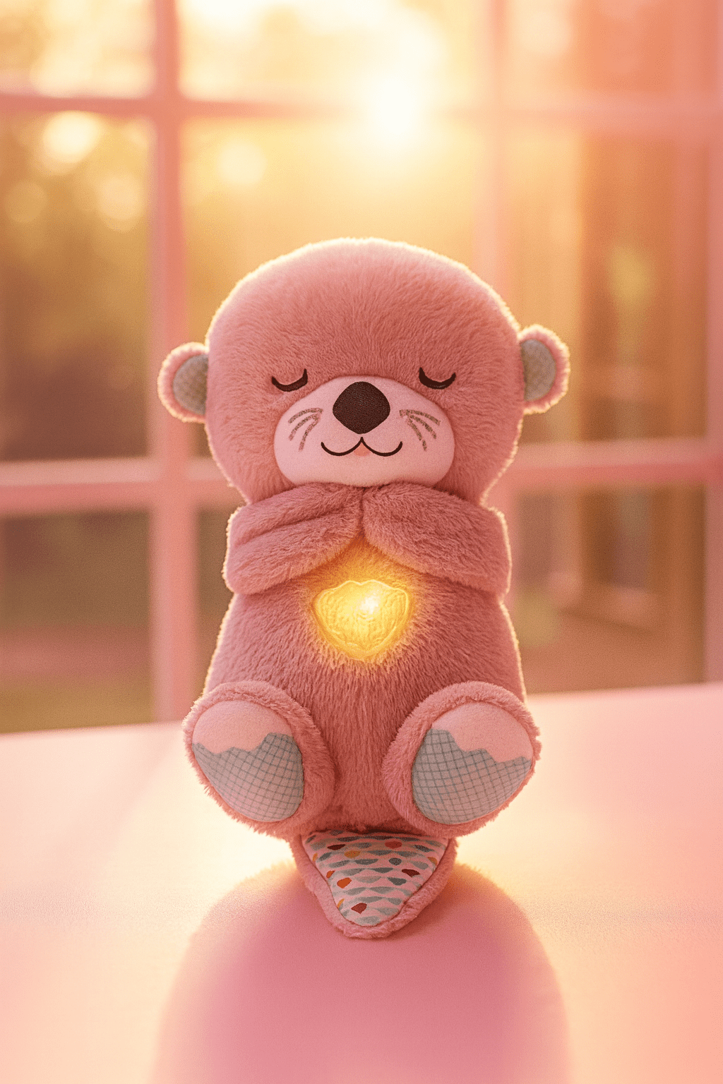 Heartbeat & Light - Up Belly Bear - Zambeel