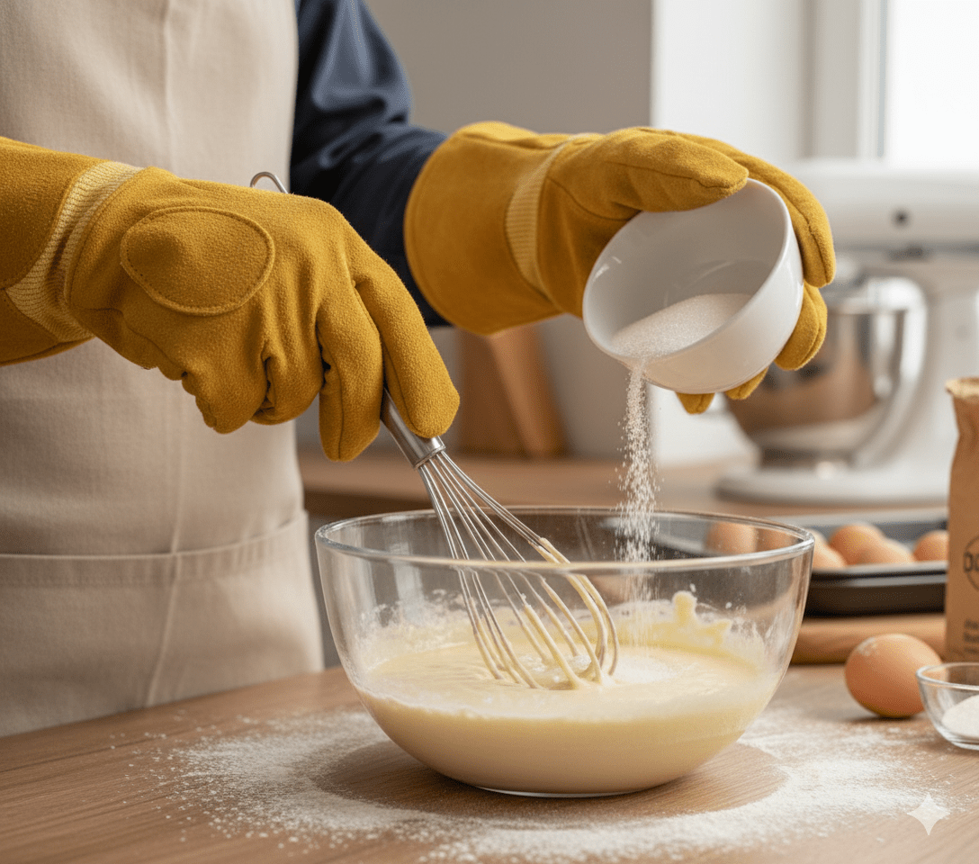 Heat Protective Leather Baking Gloves - Zambeel