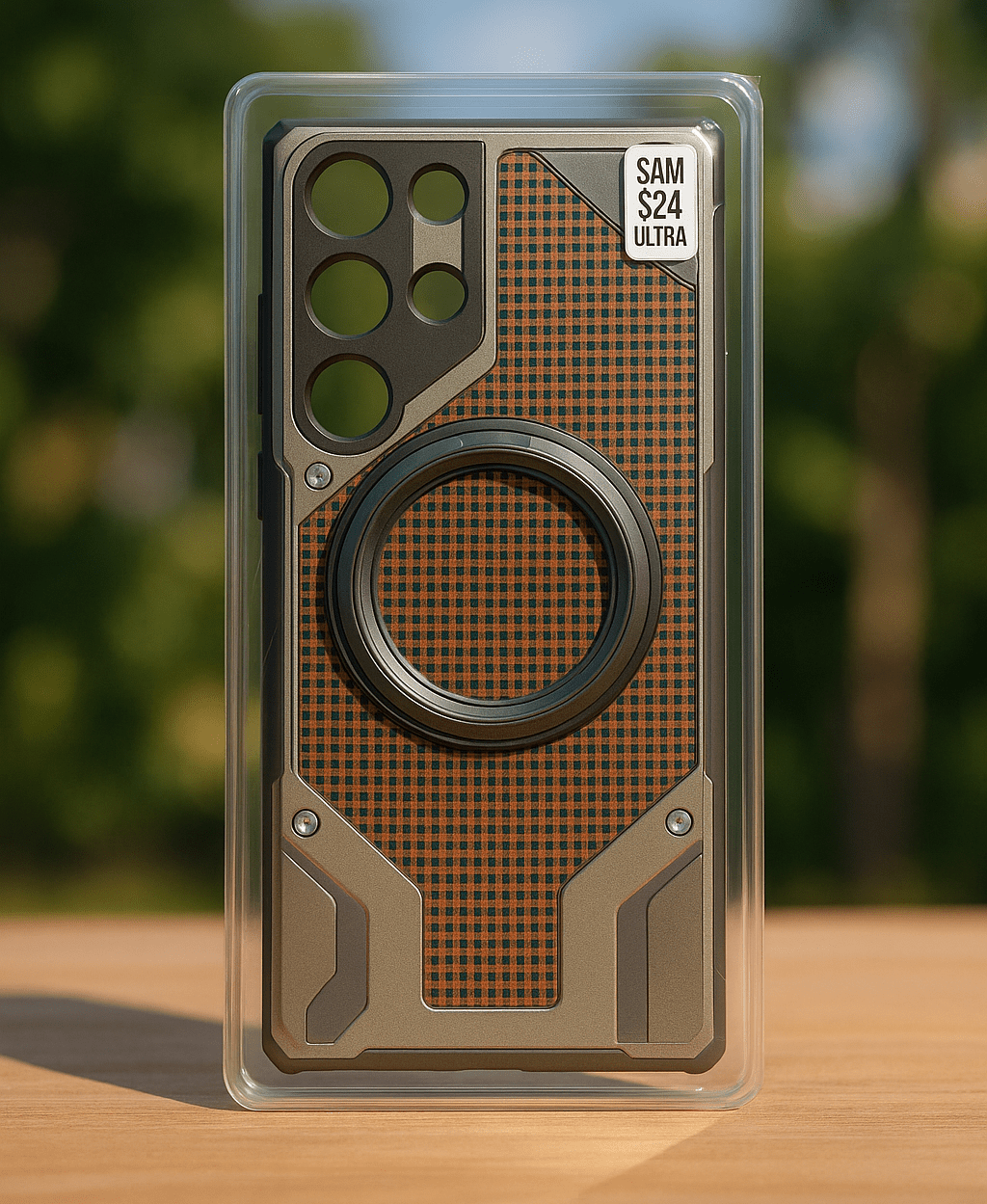 Heavy - Duty Armor Woven Back Case – Magnetic Ring Edition © - Zambeel