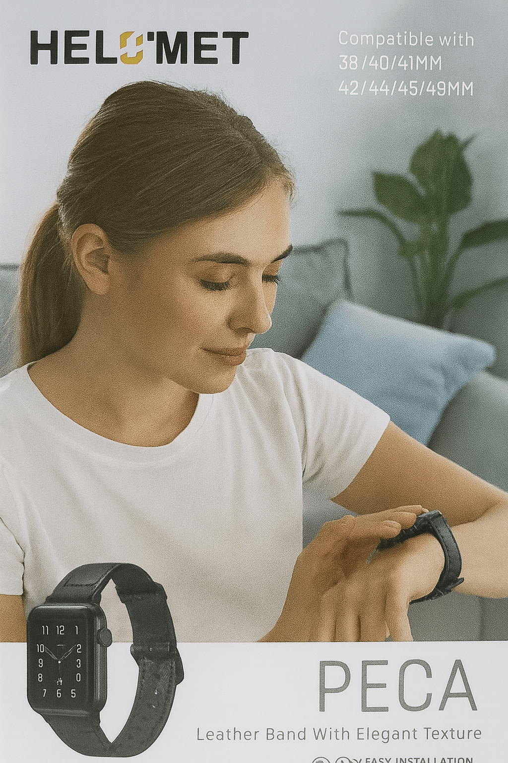 Helmet - Peca Leather Watch Band - Zambeel