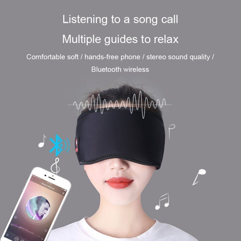 Help Sleep, Shade Eyes, Relieve Fatigue, Smart Music 5.0 Wireless Meditation Eye Mask - Zambeel