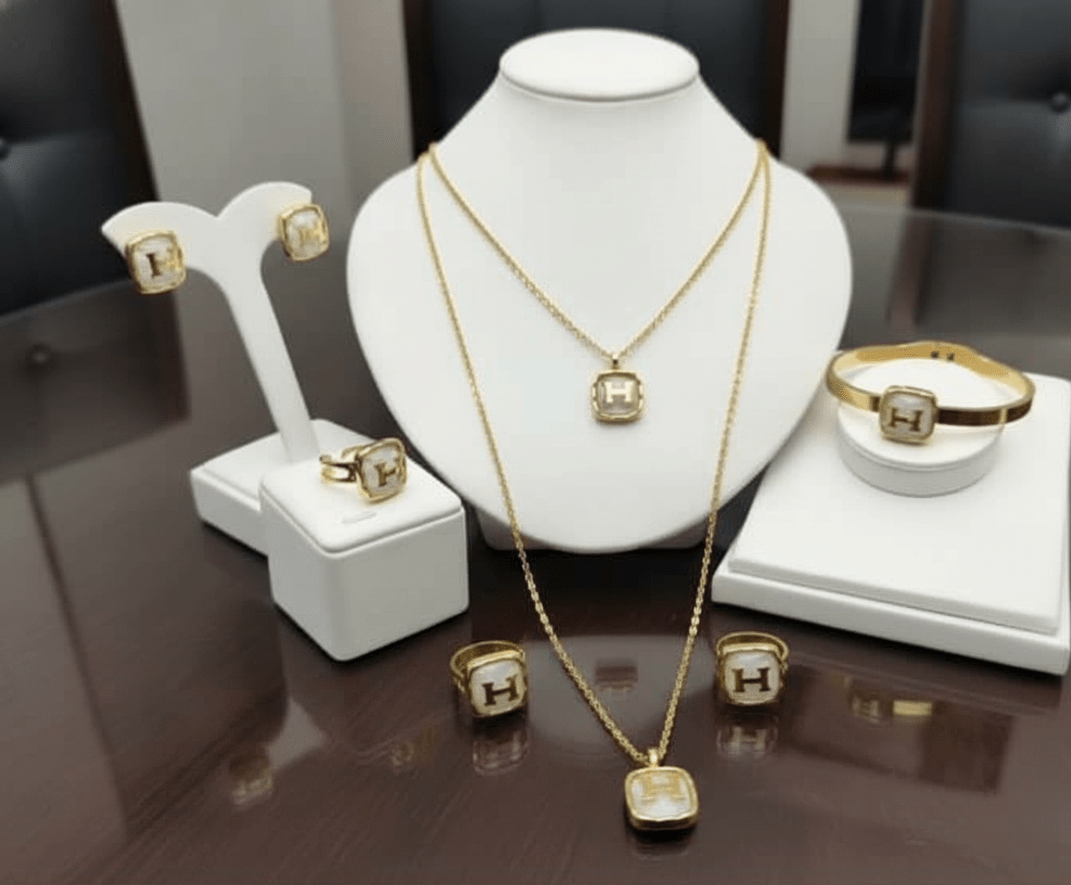 Hermes Style H Logo Jewelry Set - Zambeel