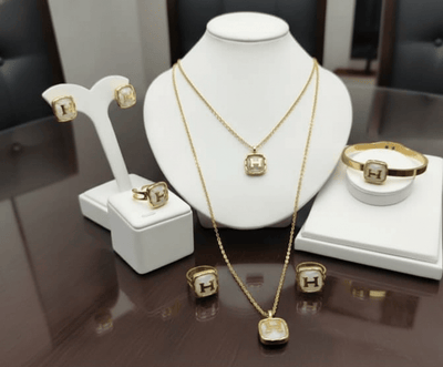 Hermes Style H Logo Jewelry Set - Zambeel