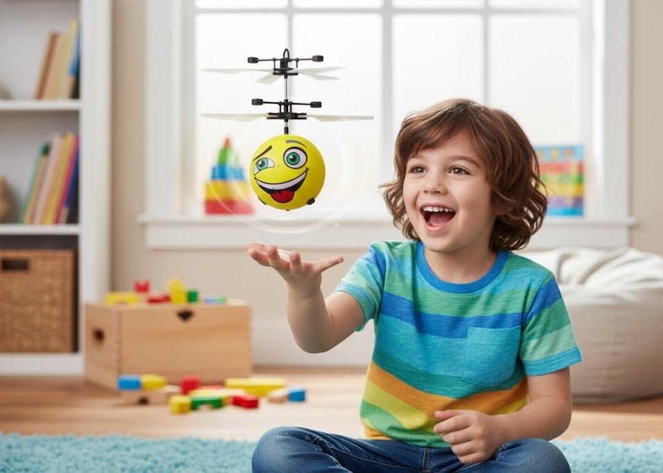 Hero Flying - Induction Emoji Flying Ball Toy - Zambeel