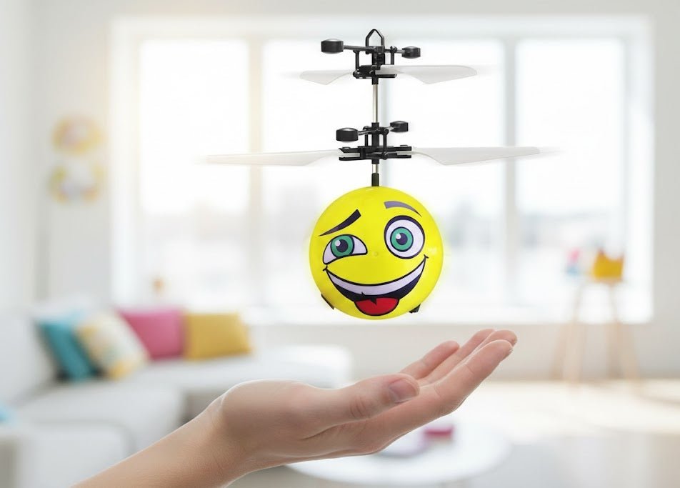 Hero Flying - Induction Emoji Flying Ball Toy - Zambeel