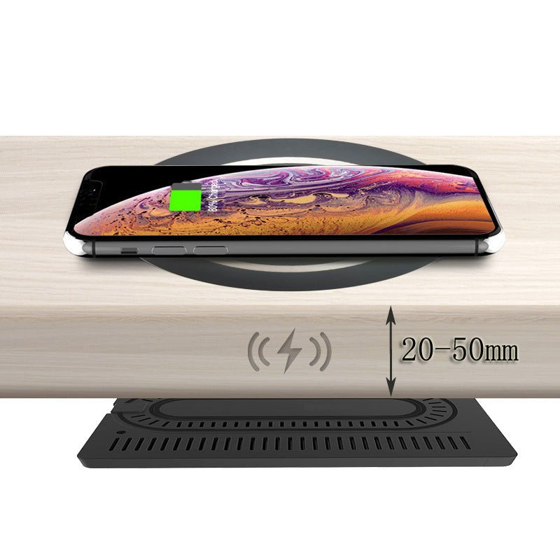 Hidden Desktop Wireless Phone Quick Charger Set - Zambeel