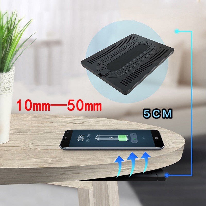 Hidden Desktop Wireless Phone Quick Charger Set - Zambeel