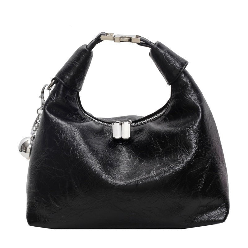 High - grade Light Luxury Glossy Dumpling Bag Casual - Zambeel