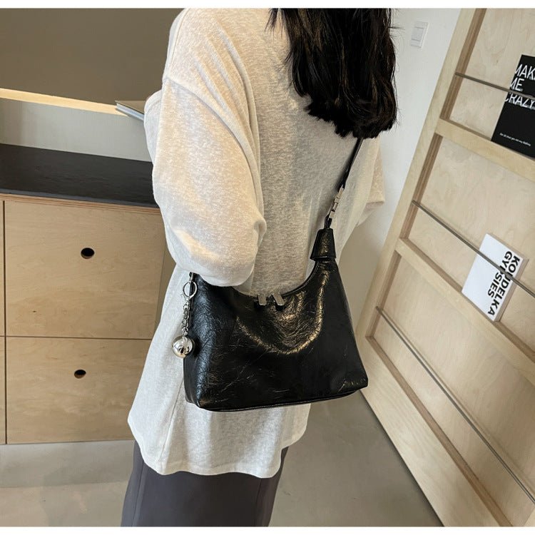 High - grade Light Luxury Glossy Dumpling Bag Casual - Zambeel