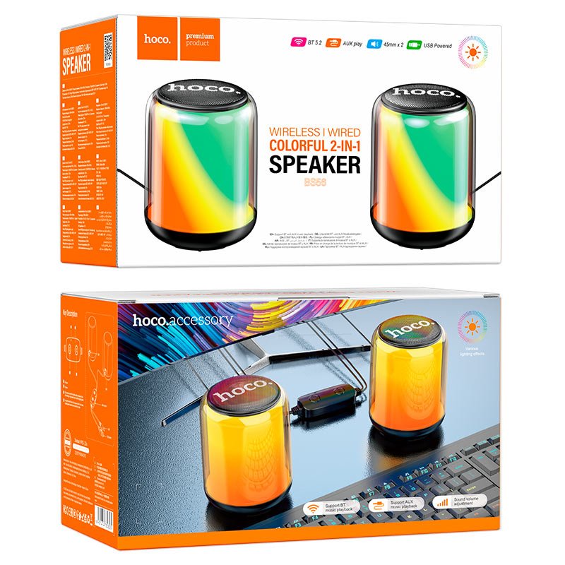 Hoco - 2 - in - 1 Wireless Colorful Speaker (BS6S) - Zambeel