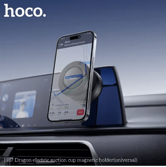 Hoco - Dragon Electric Suction - Cup Magnetic Holder (Universal) - Zambeel