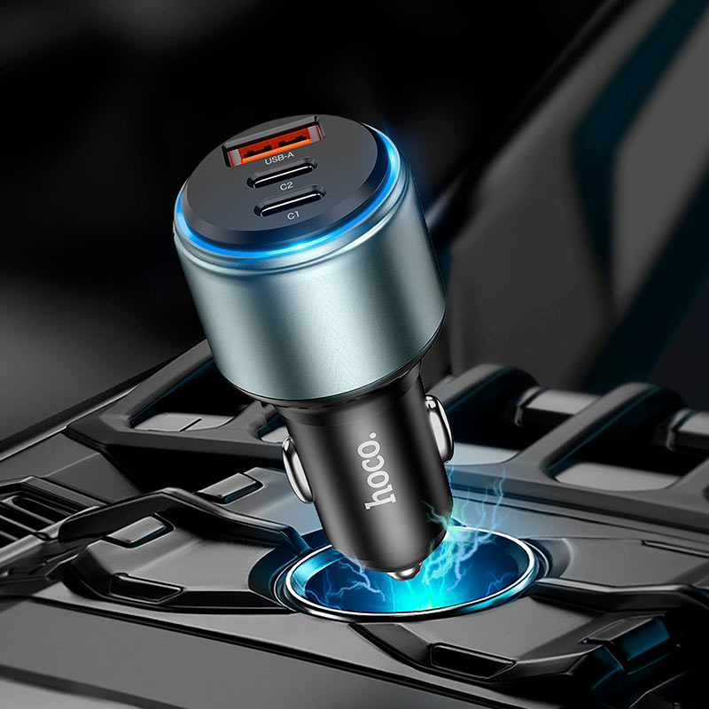 Hoco - Three Port Car Charger (NZ9) - Zambeel