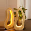 Hollow Design LED Simple Style Desktop Wooden Table Lamp - Zambeel