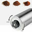 Home Portable Manual Coffee Grinder Stainless Steel with Ceramic Burr Bean Mill - Zambeel
