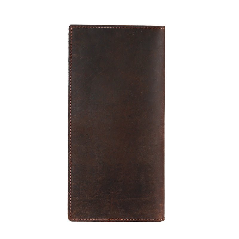Horse Long Wallet Genuine Leather Hand - held Men's Card Holder - Zambeel