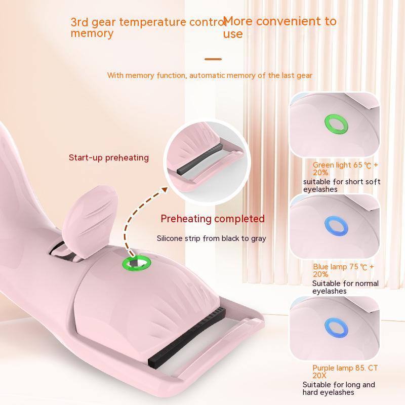 Hot Eyelash Curler Smart Charging Three - speed Temperature Control - Zambeel