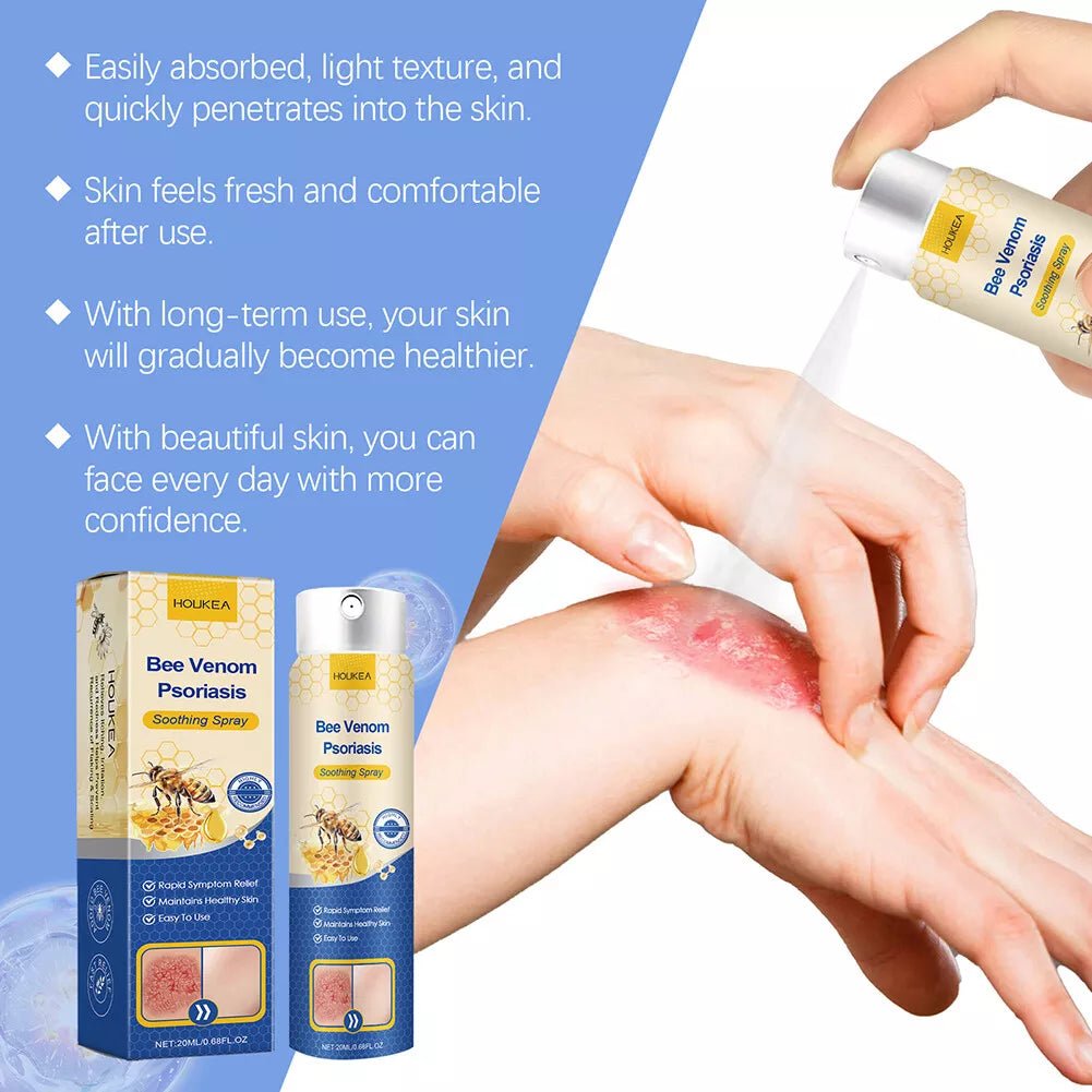 HOUKEA - Bee Venom Psoriasis Soothing Spray (Original) - Zambeel