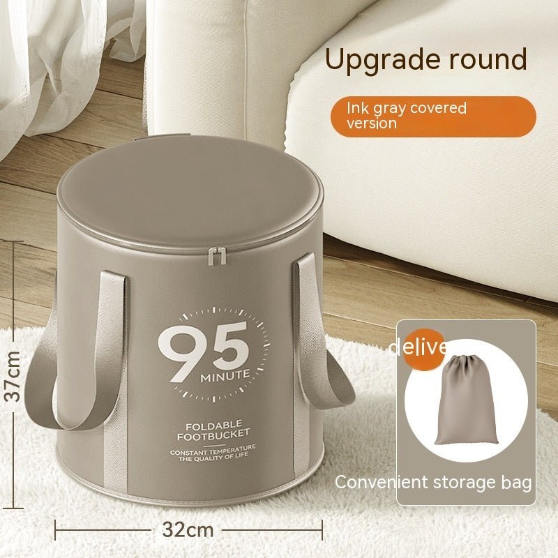 Household Folding Foot Bath Bag High Depth Over Calf Portable - Zambeel