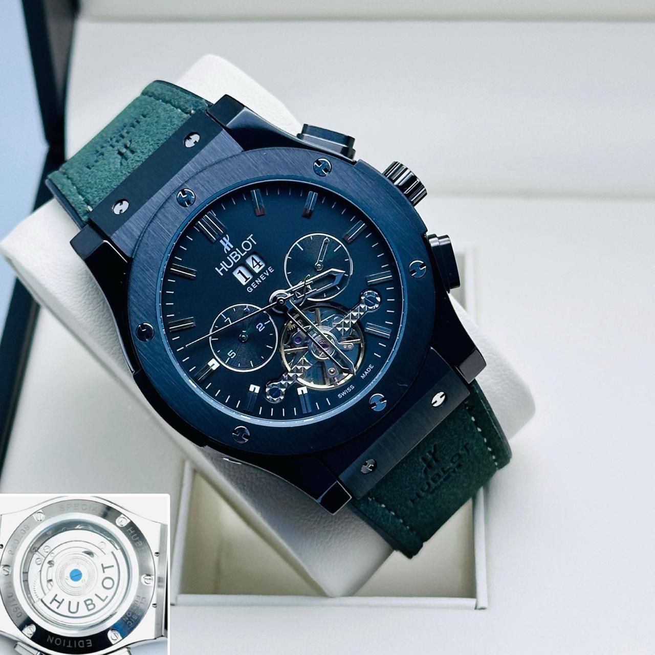 Hublot - Classic Fusion Automatic Skeleton Chronograph Watch (A+) - Zambeel