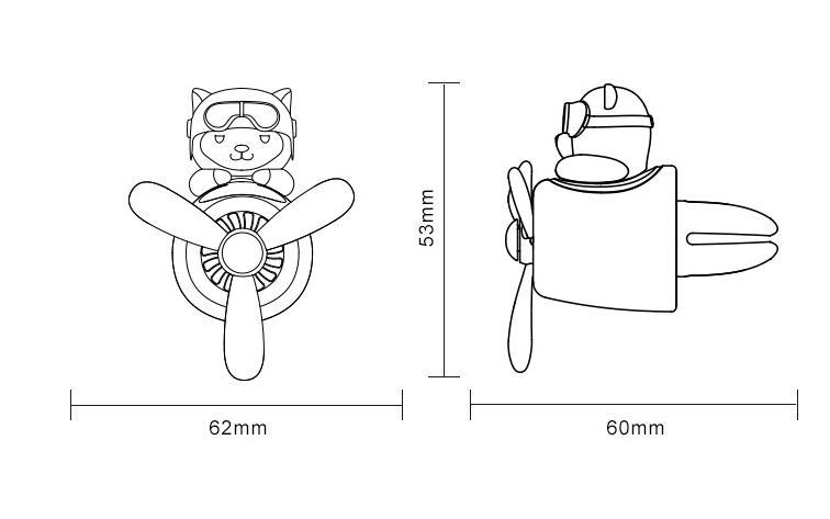 Husky Car Aromatherapy Vent Clip Decoration Ornaments - Zambeel
