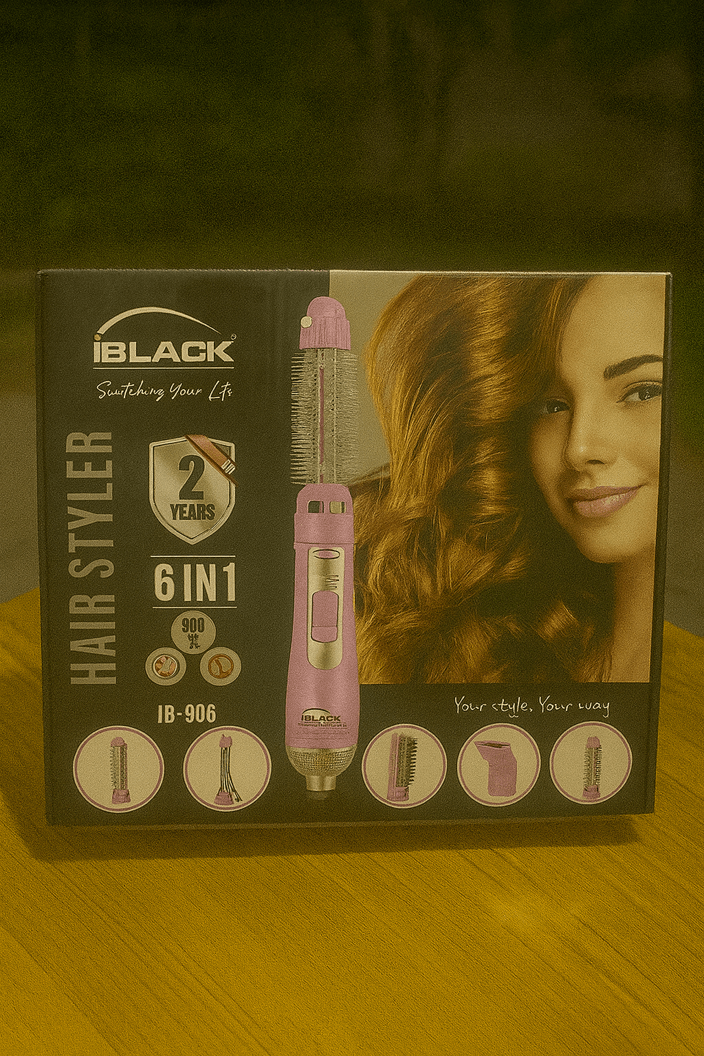 iBlack - 6 - in - 1 Hair Styler - Zambeel
