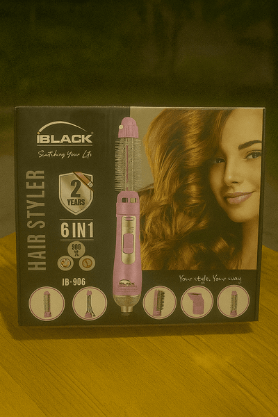 iBlack - 6 - in - 1 Hair Styler - Zambeel