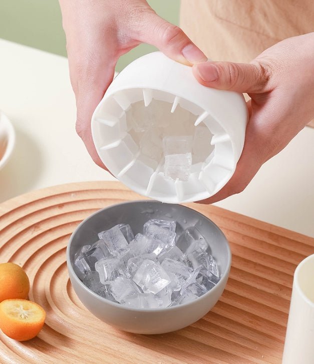 Ice Block Mold Silicone Mushroom Ice Cup Frozen Refrigerator Ice Grid Box Durable Easy Demould Bucket Homemade Crushed Ice Maker Ktichen Gadgets - Zambeel