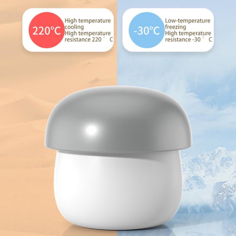 Ice Block Mold Silicone Mushroom Ice Cup Frozen Refrigerator Ice Grid Box Durable Easy Demould Bucket Homemade Crushed Ice Maker Ktichen Gadgets - Zambeel