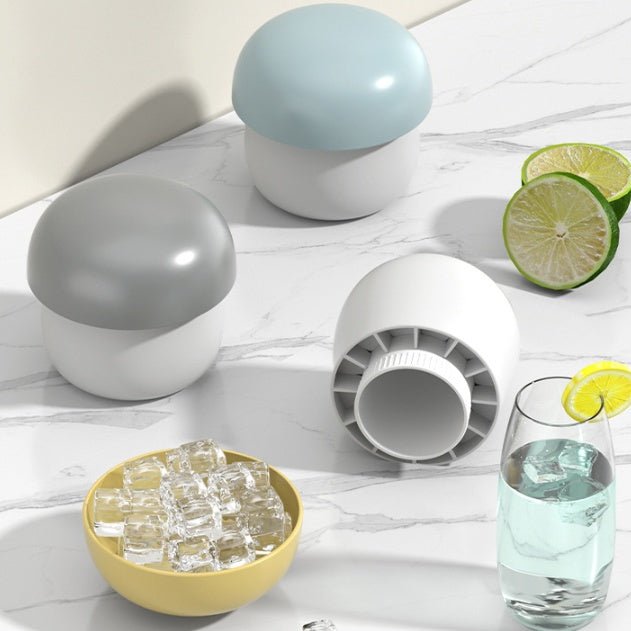 Ice Block Mold Silicone Mushroom Ice Cup Frozen Refrigerator Ice Grid Box Durable Easy Demould Bucket Homemade Crushed Ice Maker Ktichen Gadgets - Zambeel