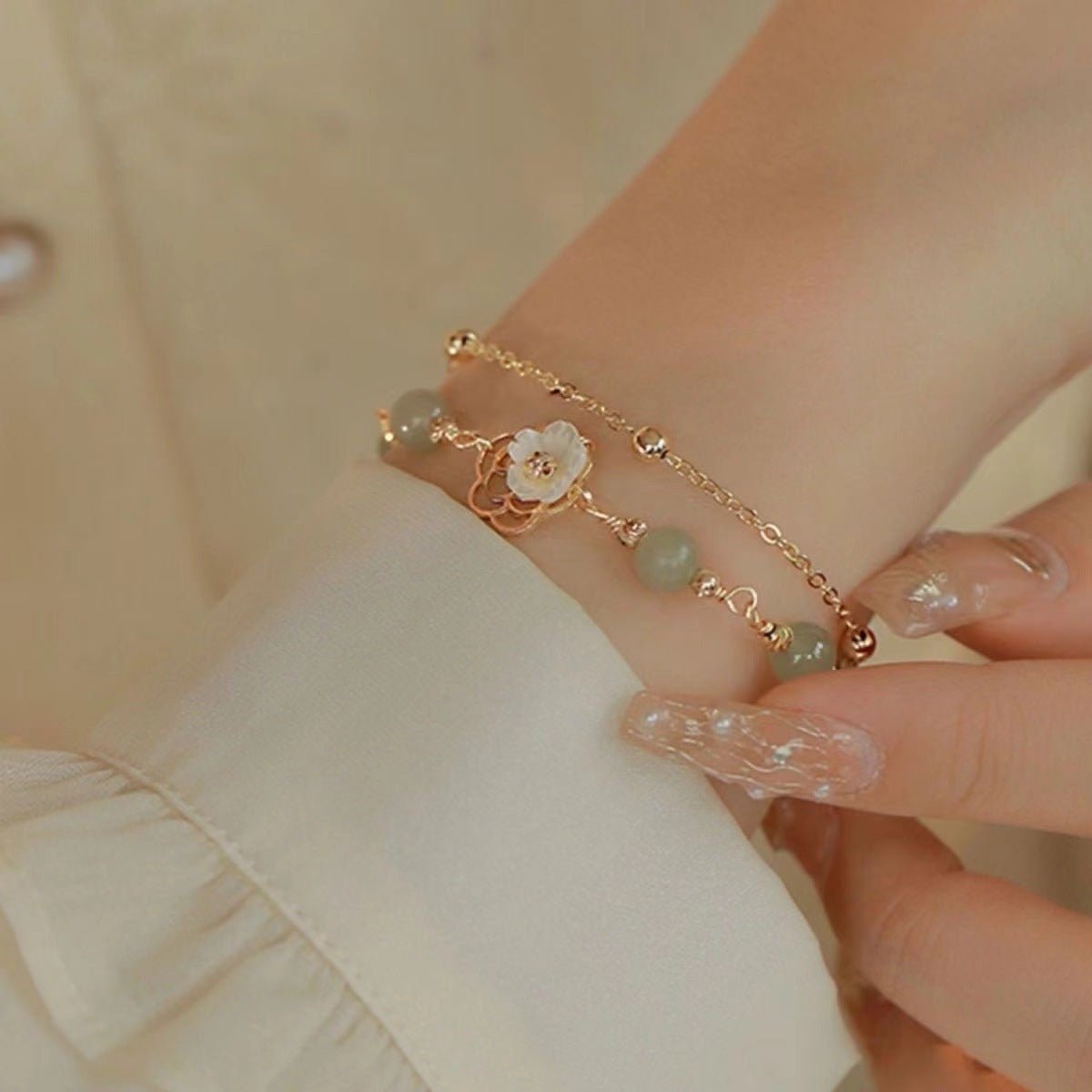 Icing On The Cake Hetian Jade Bracelet For Women - Zambeel