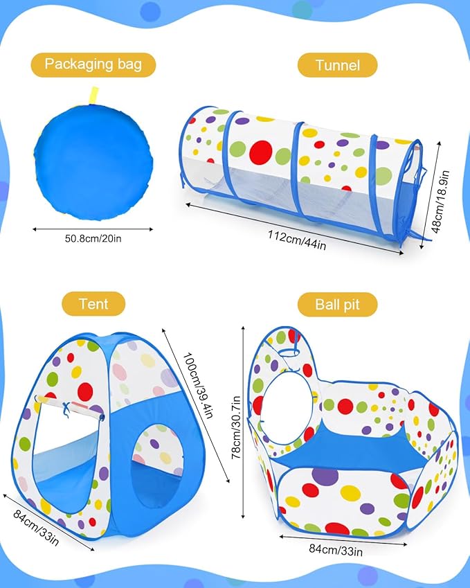 Indoor Outdoor Play Tunnel - Zambeel