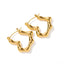 INS French Style Same Style Elegant Titanium Steel Earrings 18K Gold Plated - Zambeel