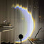 INS USB Moon Lamp LED Rainbow Neon Night Sunset Light Projector Photography Wall Atmosphere Lighting For Bedroom Home Decor - Zambeel