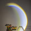 INS USB Moon Lamp LED Rainbow Neon Night Sunset Light Projector Photography Wall Atmosphere Lighting For Bedroom Home Decor - Zambeel