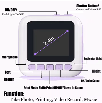 Instant Kids printing Camera © - Zambeel