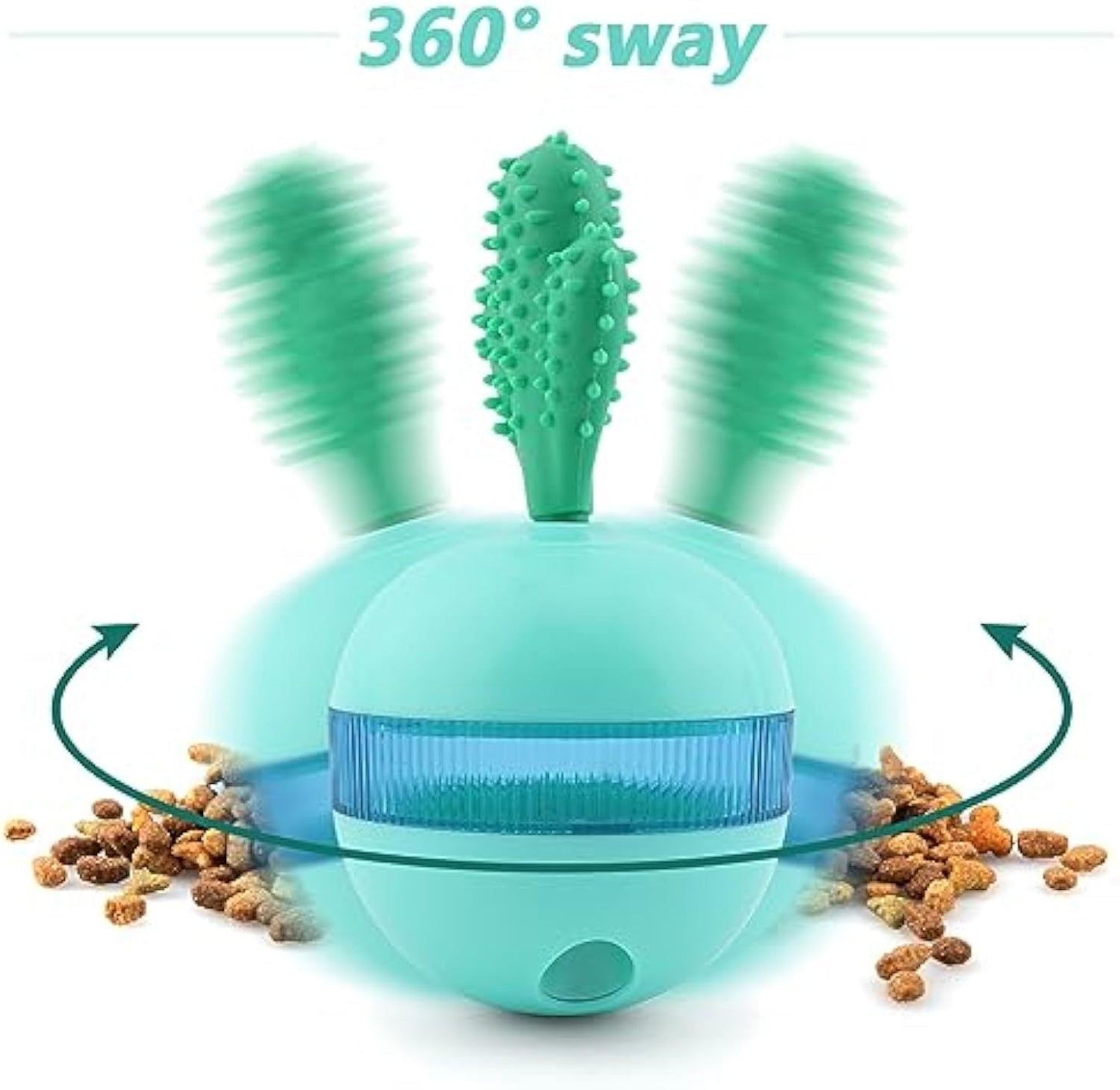 Interactive Treat Dispensing Dog Toys Different Functions Interactive Dog Puzzle Toys Balls For Medium Large Dogs Dog Treat Toys Dog Puzzle Toys Durable Rubber Dog Chew Toys - Zambeel