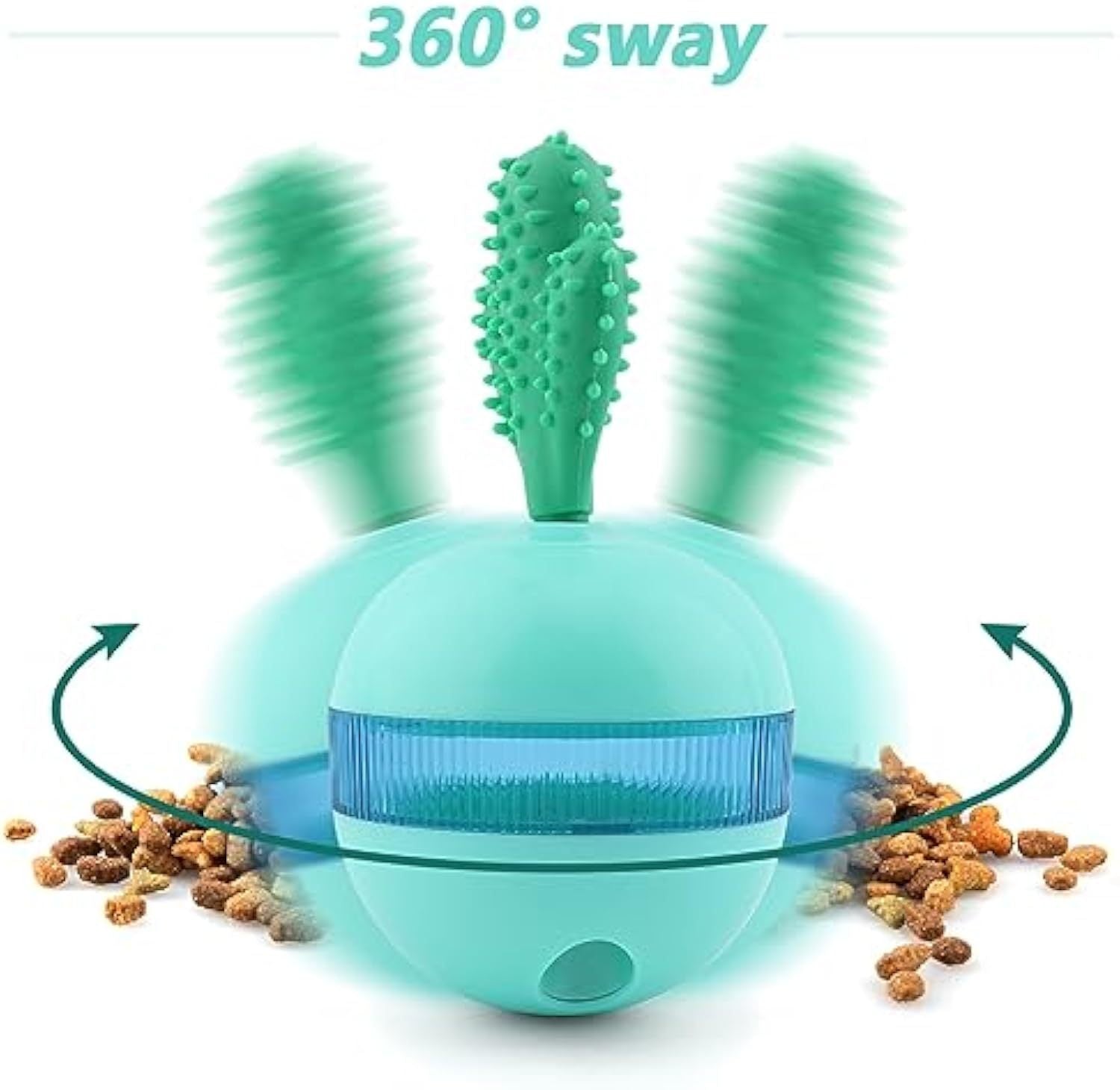 Interactive Treat Dispensing Dog Toys Different Functions Interactive Dog Puzzle Toys Balls For Medium Large Dogs Dog Treat Toys Dog Puzzle Toys Durable Rubber Dog Chew Toys - Zambeel