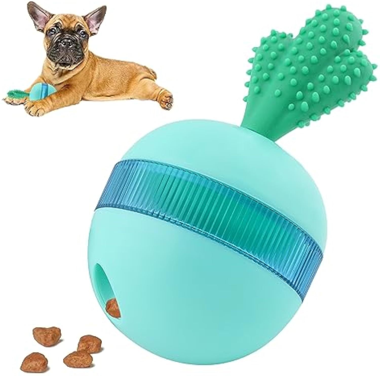 Interactive Treat Dispensing Dog Toys Different Functions Interactive Dog Puzzle Toys Balls For Medium Large Dogs Dog Treat Toys Dog Puzzle Toys Durable Rubber Dog Chew Toys - Zambeel