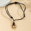 Irregular With Personality Circle Pendant Necklace Tether For Women - Zambeel
