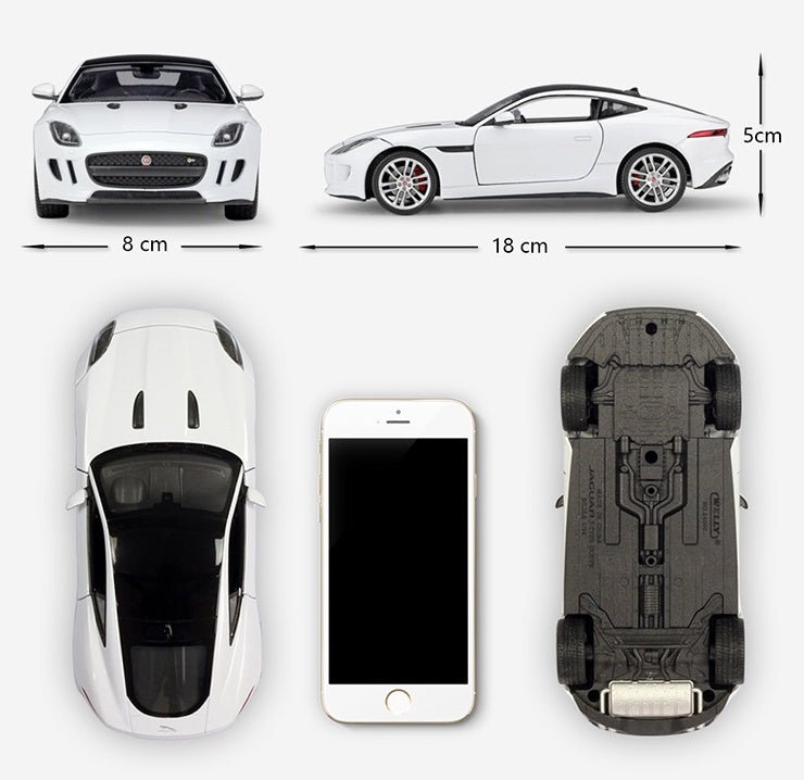 JAGUAR F - Type Coupe Simulation Alloy Car Model Adult - Zambeel