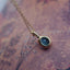 Japanese Blue Topaz Inlaid Pendant Necklace Plated 925 - Zambeel