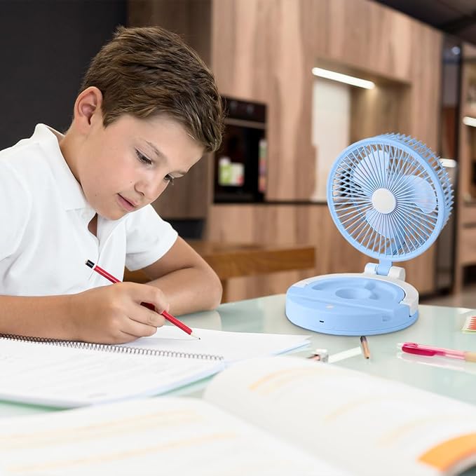 Jiake - Folding Storage Lamp Fan with USB - Zambeel