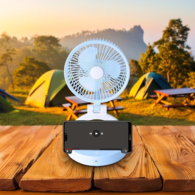 Jiake - Folding Storage Lamp Fan with USB - Zambeel