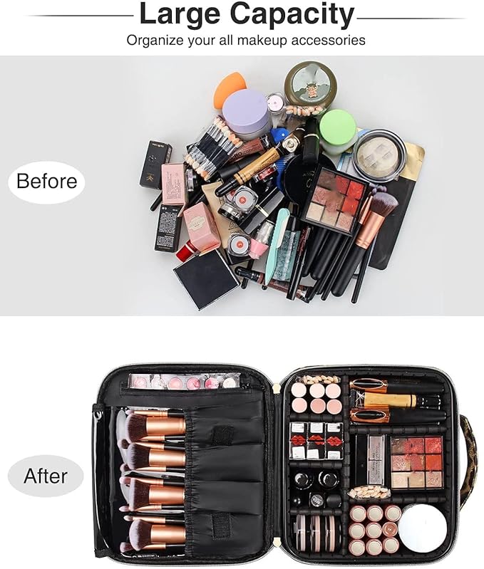 Jioney - Leopard Print Cosmetic Case - Zambeel