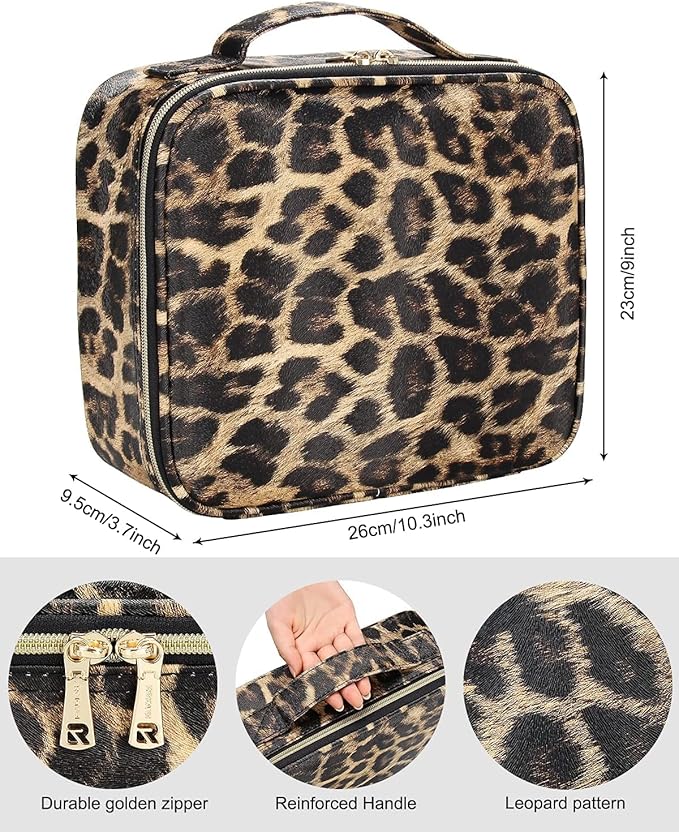 Jioney - Leopard Print Cosmetic Case - Zambeel