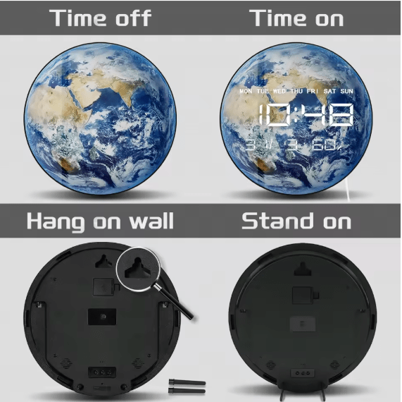 Jiugong - LED Planet Electronic Clock © - Zambeel